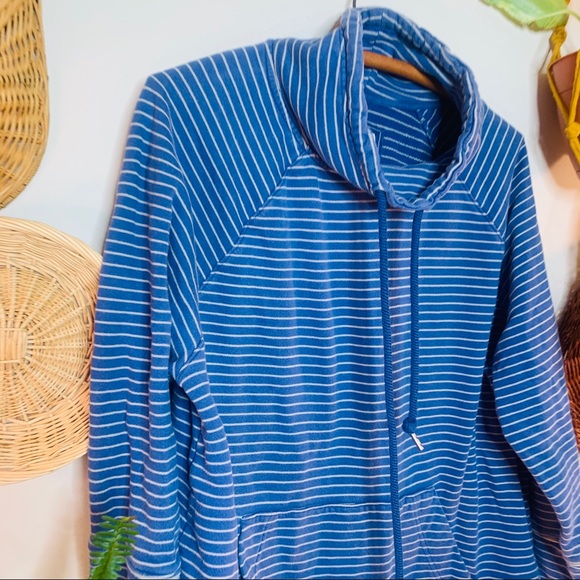 vsco cowl funnel neck oversized striped pullover - Picture 4 of 6